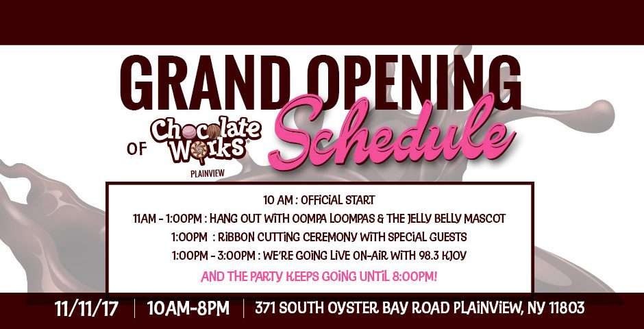 Chocolate works grand opening