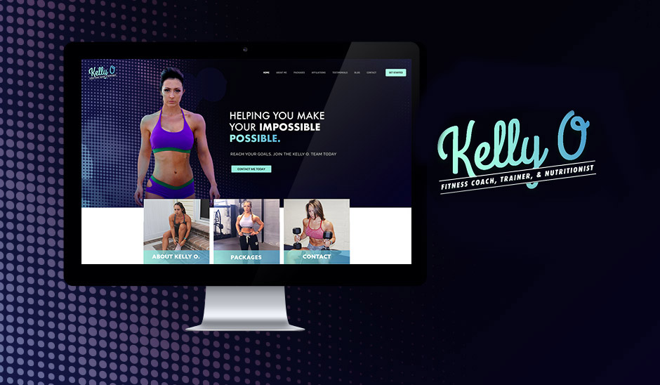 Kelly O website Design