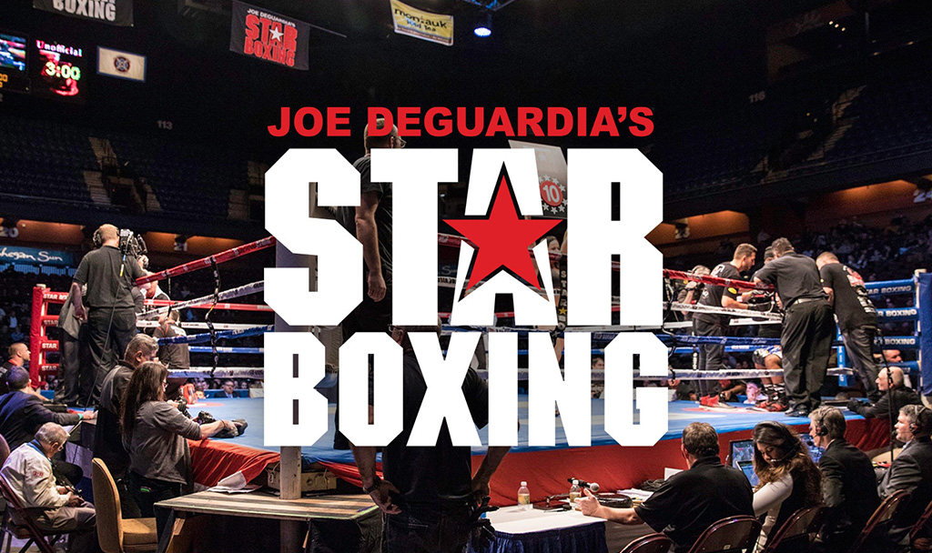 Joe DeGuardia's Star Boxing Event | Idea Stream Marketing Boxing event featuring Joe DeGuardia's Star Boxing logo and fighters in the ring.