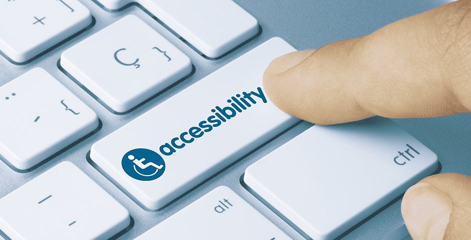 Pressing accessibility button