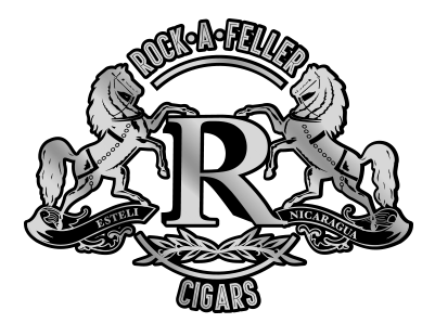 Rock A Feller cigars logo design