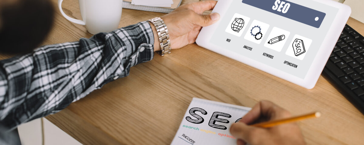 Illustration showing traditional SEO strategies