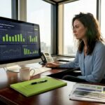 Manager analyzes paid ad campaign results