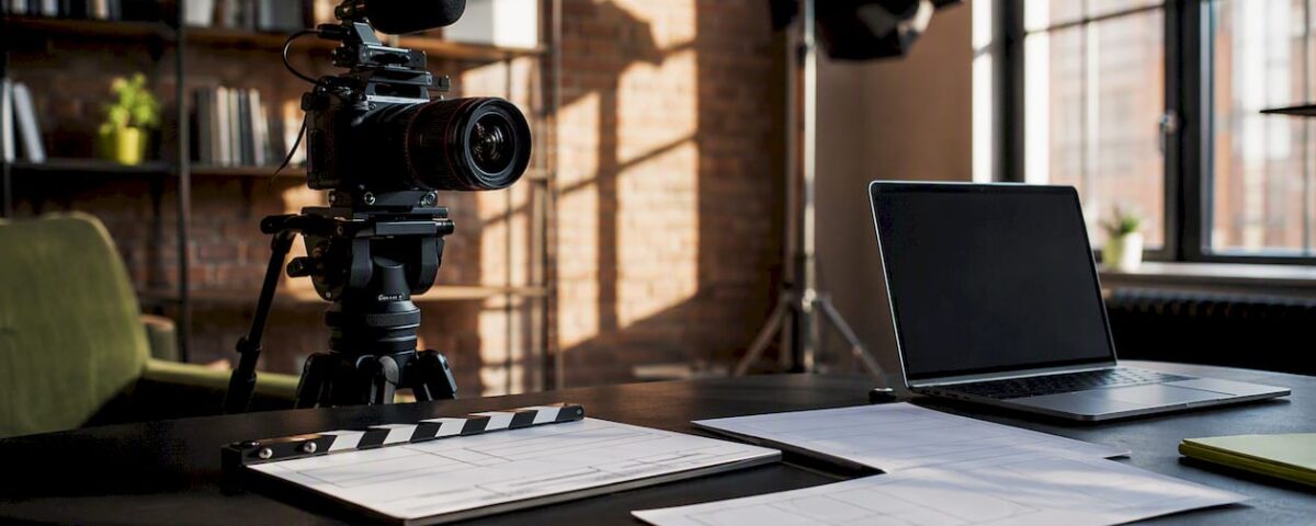 Video production setup for training content