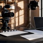 Video production setup for training content