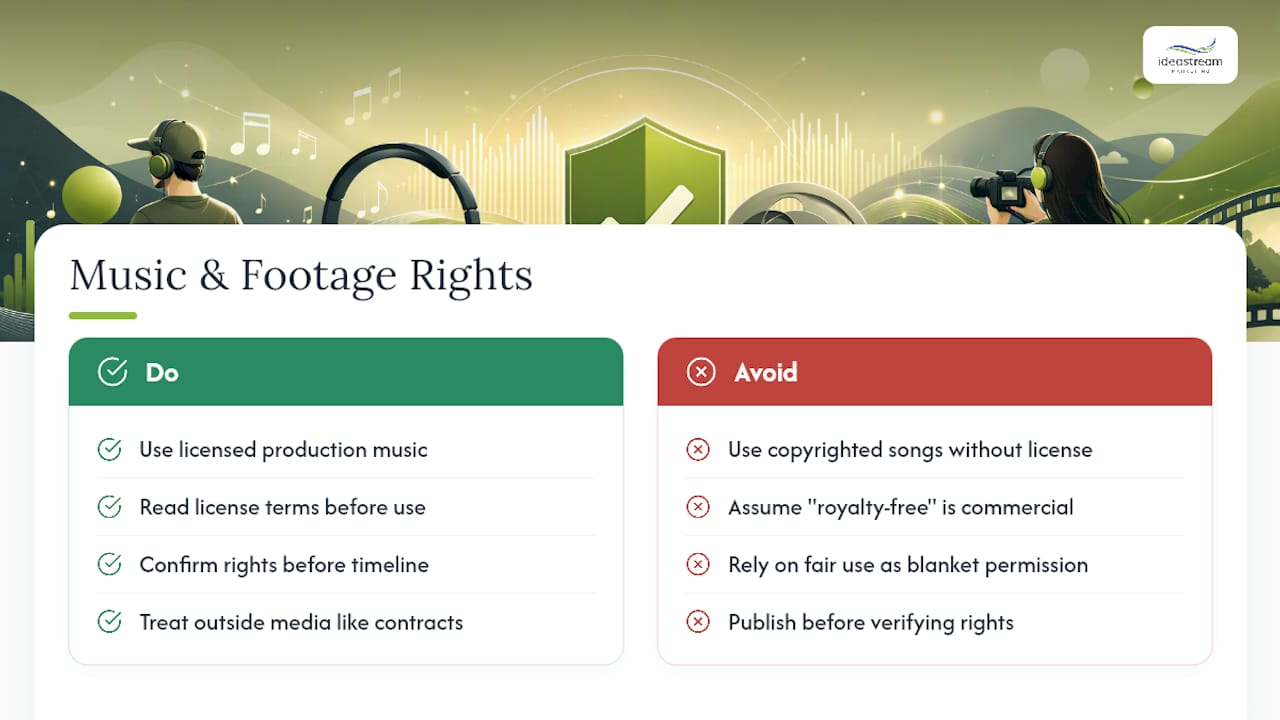 Do You Need Music Licensing for a Video Podcast? — overview diagram
