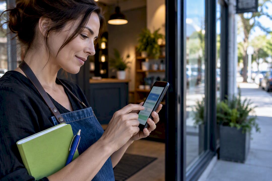 Business Owner Reviewing Listings | Idea Stream Marketing Owner reviewing local business listings