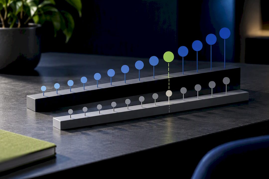 75th percentile performance benchmark illustration