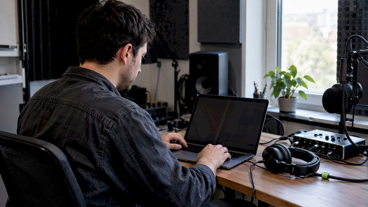 Podcast Production Setup | Idea Stream Marketing Editor preparing a podcast episode page